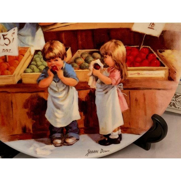 1985 Knowles Plate - Fringe Benefits - Friends I Remember - Jeanne Down - 8.5" - Picture 3 of 9